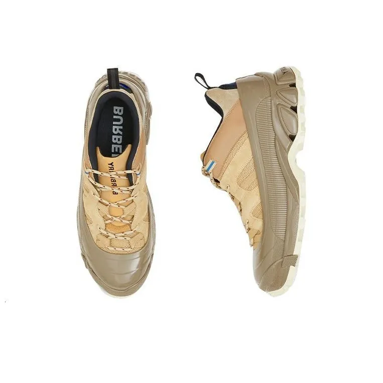 Burberry Arthur Low Top Casual Shoes Men's Beige-4