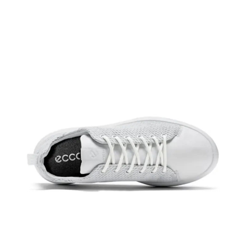 Ecco Street Collection Skateboard Shoes Women's White-3
