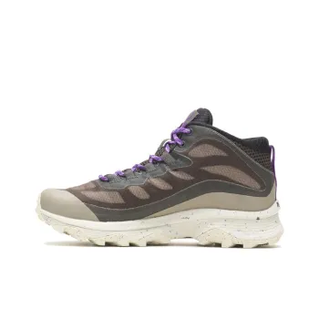 MERRELL Moab Speed Mid GORE-TEX Durable Breathable High-Top Outdoor Shoes Women's Brown Purple