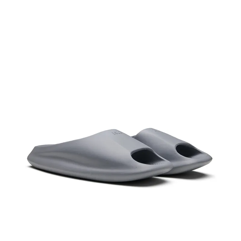 EQLZ EQUALIZER Quiet Abrasion Resistant Slide Slippers Unisex Phantom Gray-2