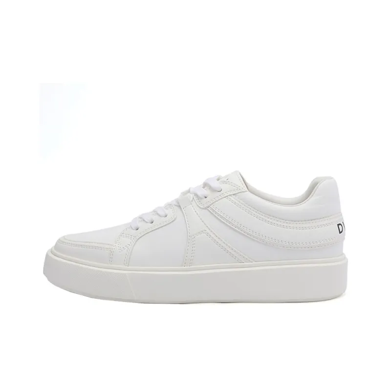 DAVID NAMAN Low Top Skateboard Shoes Men's White-0