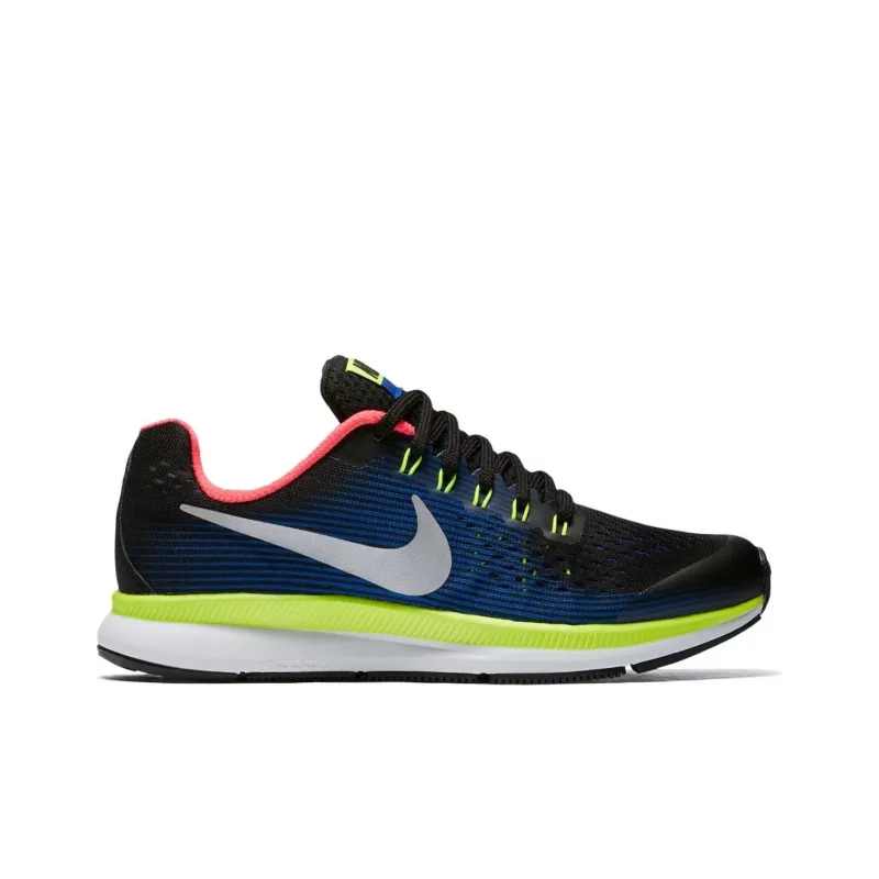 Nike Zoom Pegasus 34 Black Volt Racer Blue GS-1