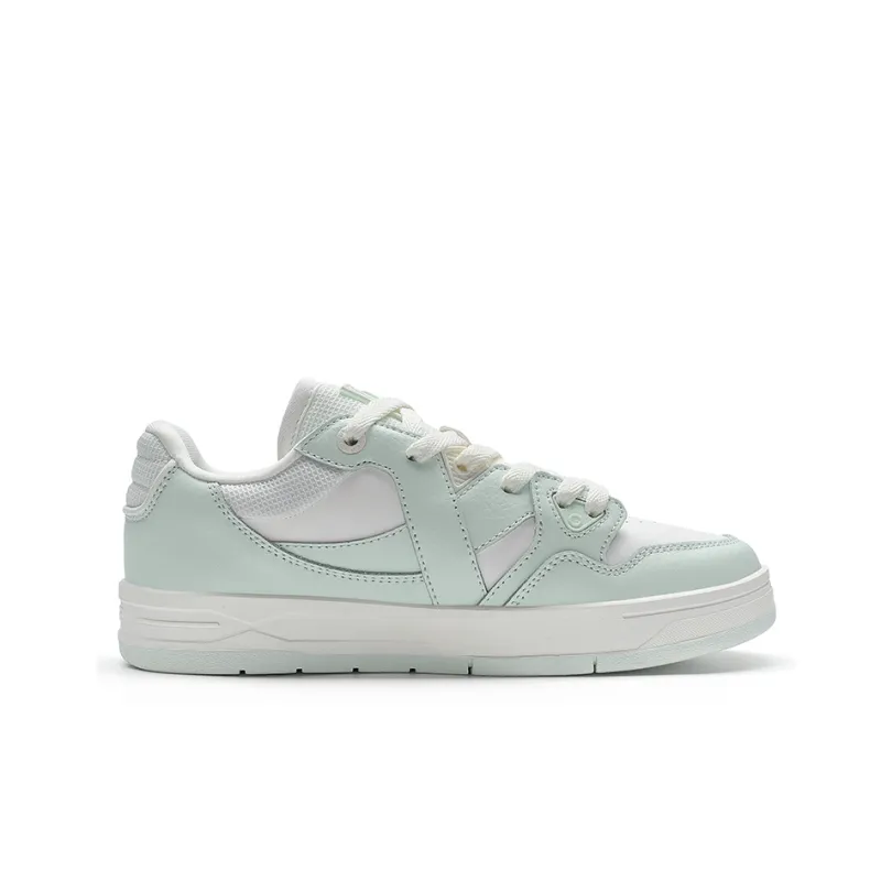 XTEP MAXX1.0 Skateboard Shoes Women's Low Top Light Fruit Green/Sail White-1