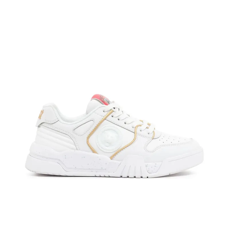 Just Cavalli Tiger Head-motif Leather Sneakers-2