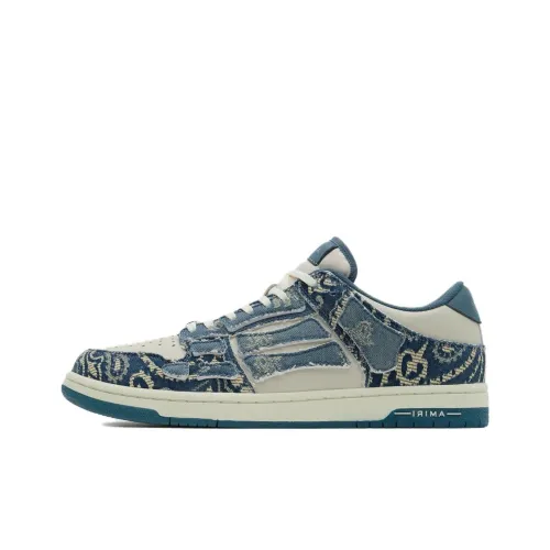 AMIRI Skel-Top Low Skateboard Shoes Men Low-Top Blue