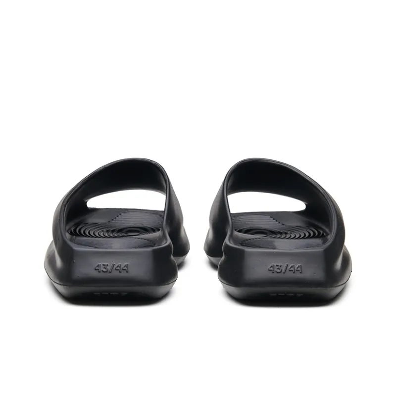 EQLZ EQUALIZER Quiet Abrasion Resistant Slide Slippers Unisex Ghost Black-5