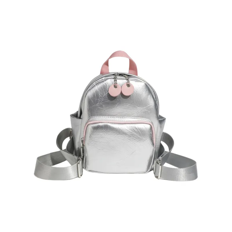 Worm's Home PU Backpack Regular Women's Silver-0
