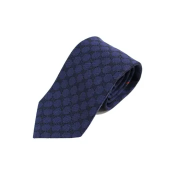 GUCCI Silk Ties Unisex Dark Blue