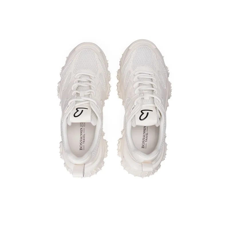 BOSSSUNWEN Low-Top Chunky Sneakers Men's White-2