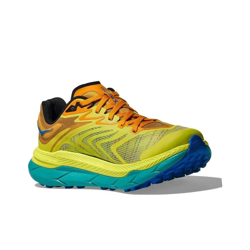 HOKA ONE ONE Tecton X Cushioning Slip Resistant Low Top Running Shoes Men's Yellow-1