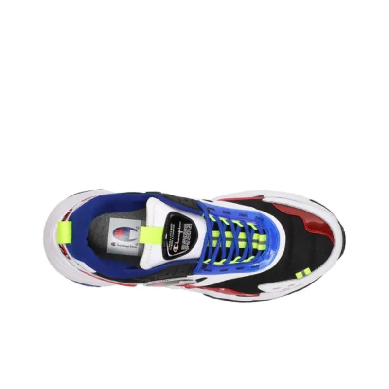 Champion Hyper C Flood Cushioning Wear-Resistant Low-Top Casual Shoes Men's Red Blue-3
