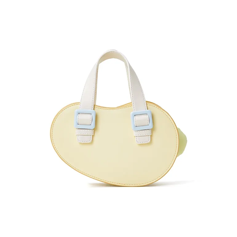 Sound For Life Synthetic Leather Shoulder Bag Crossbody Bag Handbag Small Size Women's Yellow/White-4