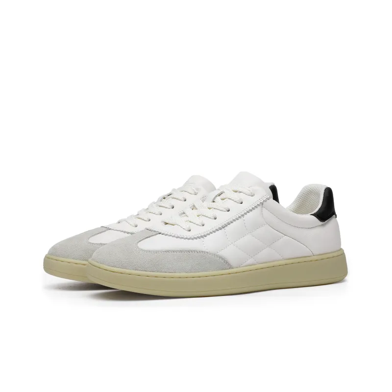 Desai Anti Slip Wear Resistant Low Top Casual Shoes Men's White-1