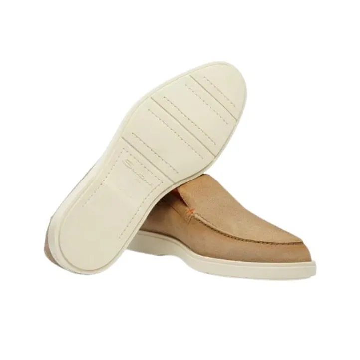 Santoni Almond Toe Slip On Loafers-6