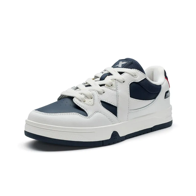 XTEP MAXX1.0 Skateboard Shoes Men Low Top Sail White/Indigo-2