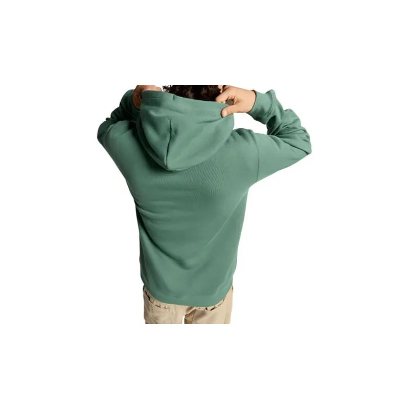 Converse Go-To Embroidered Star Chevron Standard-Fit Fleece Hoodie Sweatshirt Unisex Green-1
