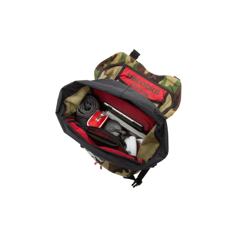 Manhattan Portage Nylon Backpack Unisex Camouflage Red-4