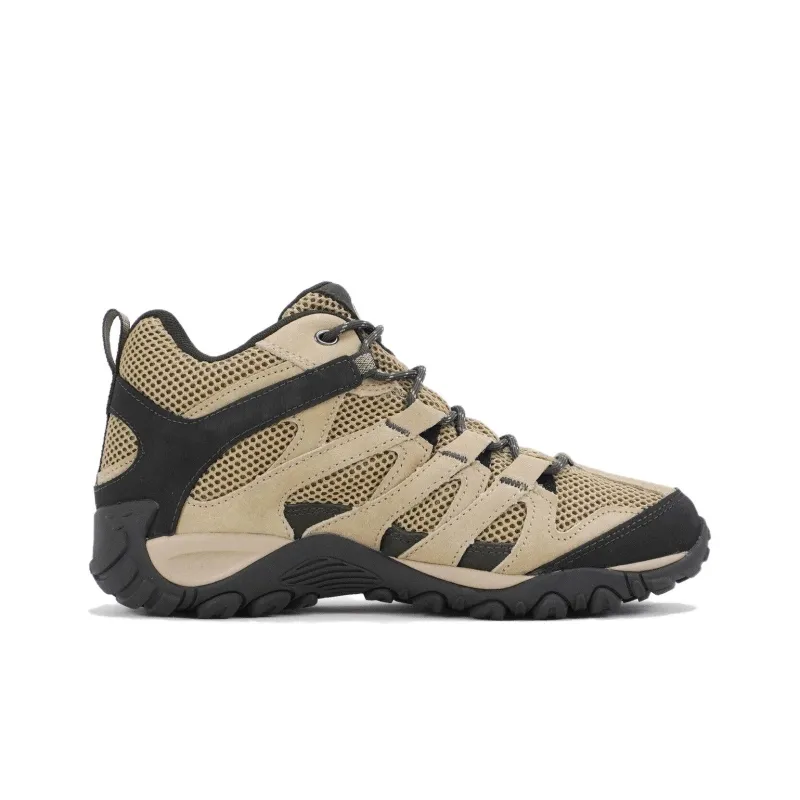 MERRELL Alverstone Anti-Slip Wear-Resistant High-Top Hiking Shoes Women's Milk Tea Brown-1