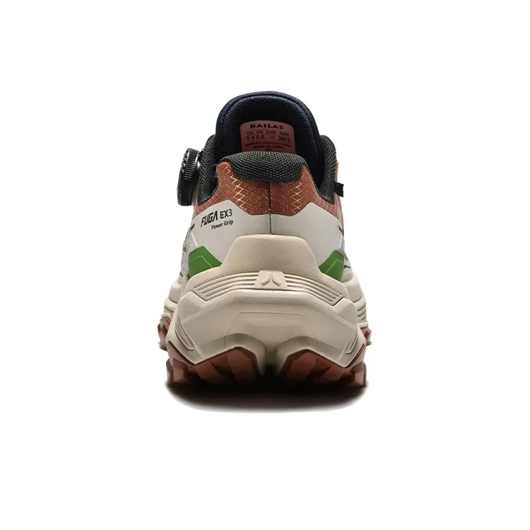 KAILAS FUGA EX3 BOA Running Shoes Women's Low Top Nutshell Brown/Chalk-3