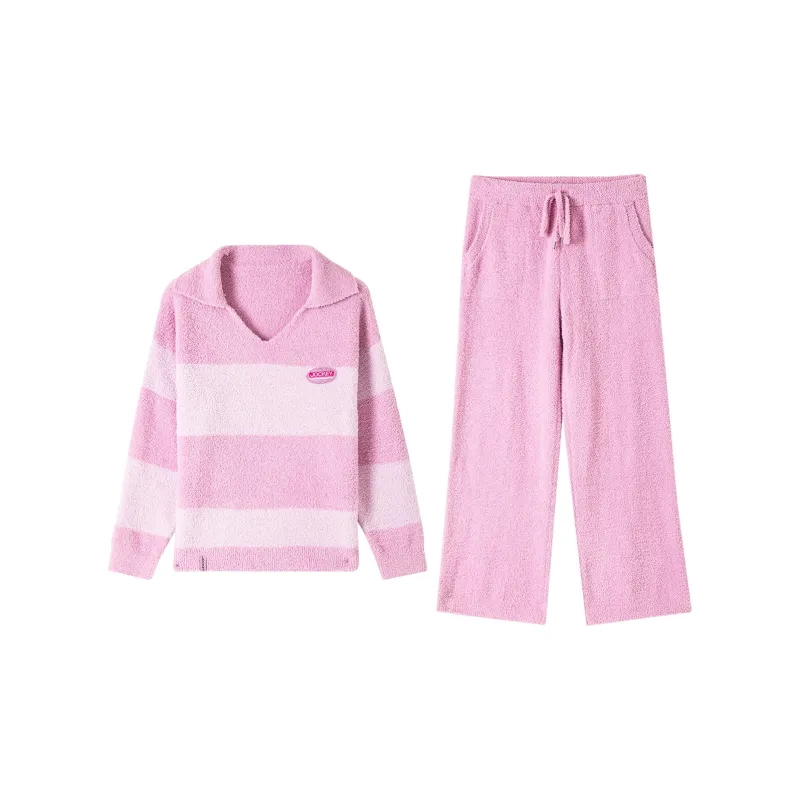 JOCKEY Pajama Set Women's Pink Stripes-0