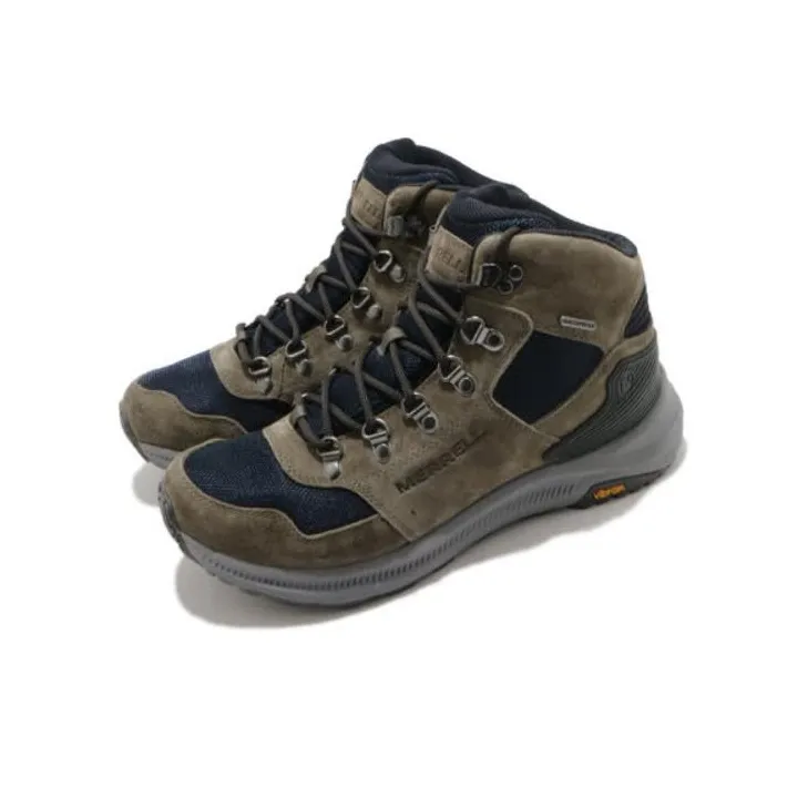 MERRELL Ontario 85 Mesh Durable Breathable Low-Top Outdoor Shoes Men's Black Green-2