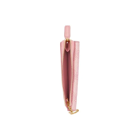 MCM Leather Wallet, Card Holder Mini Women's Cherry Blossom Pink-2