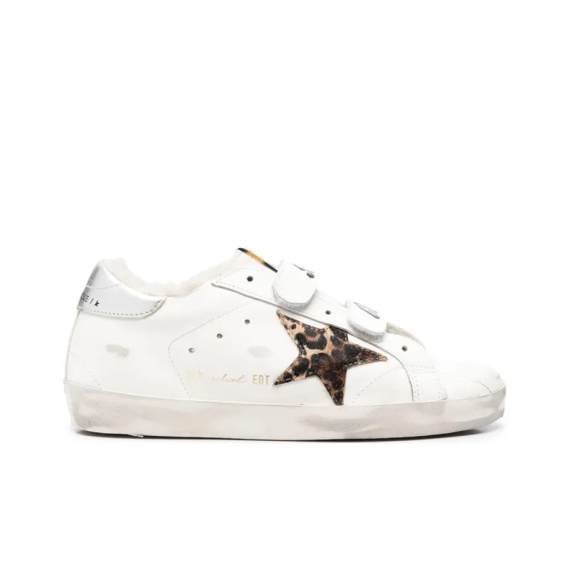 Golden Goose Old School Skateboard Shoes Women's White-1