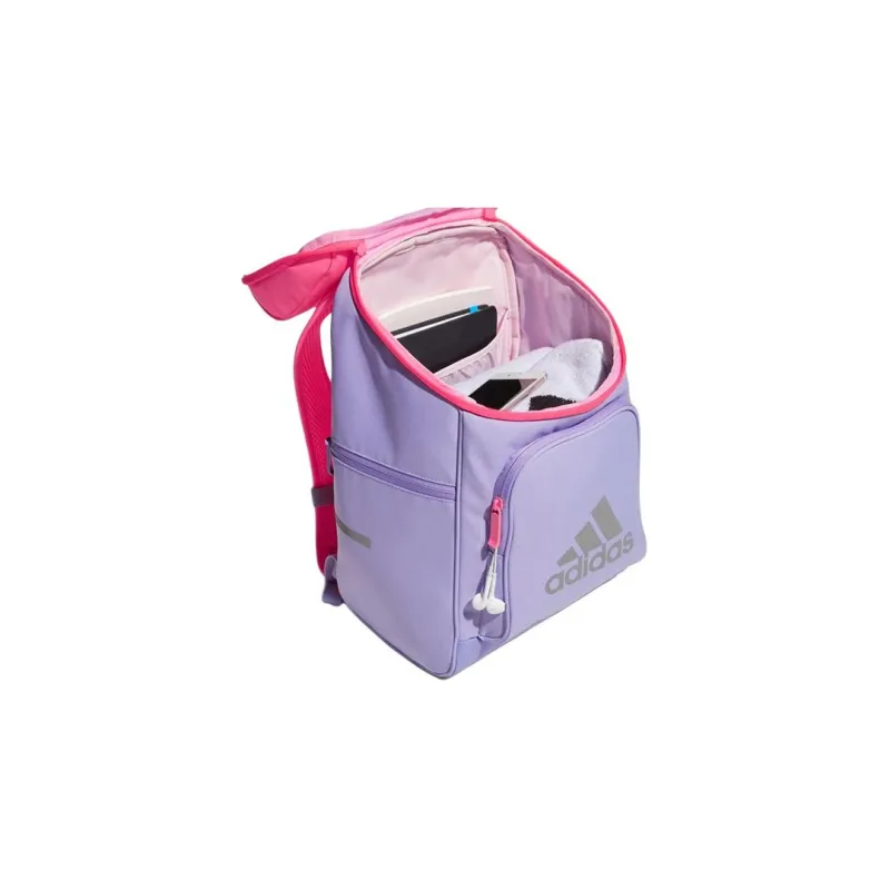 Adidas Recycled Polyester Backpack Regular Women's Light Purple Bright Pink Fluorescent-3
