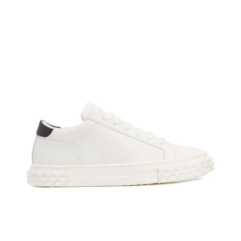 Giuseppe Zanotti/GZ Ecoblabber Low Top Stylish Skateboarding Shoes Women's White Black-1