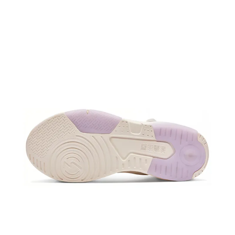 361° Touch Moon Warm Wear Resistant Slip Resistant High Top Skateboard Shoes Women's White Purple-4
