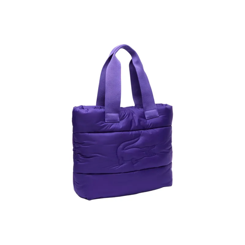 LACOSTE Polyamide Tote Bag Shopping Bag Shoulder Bag Handbag Regular Women's Brazilian Berry-1
