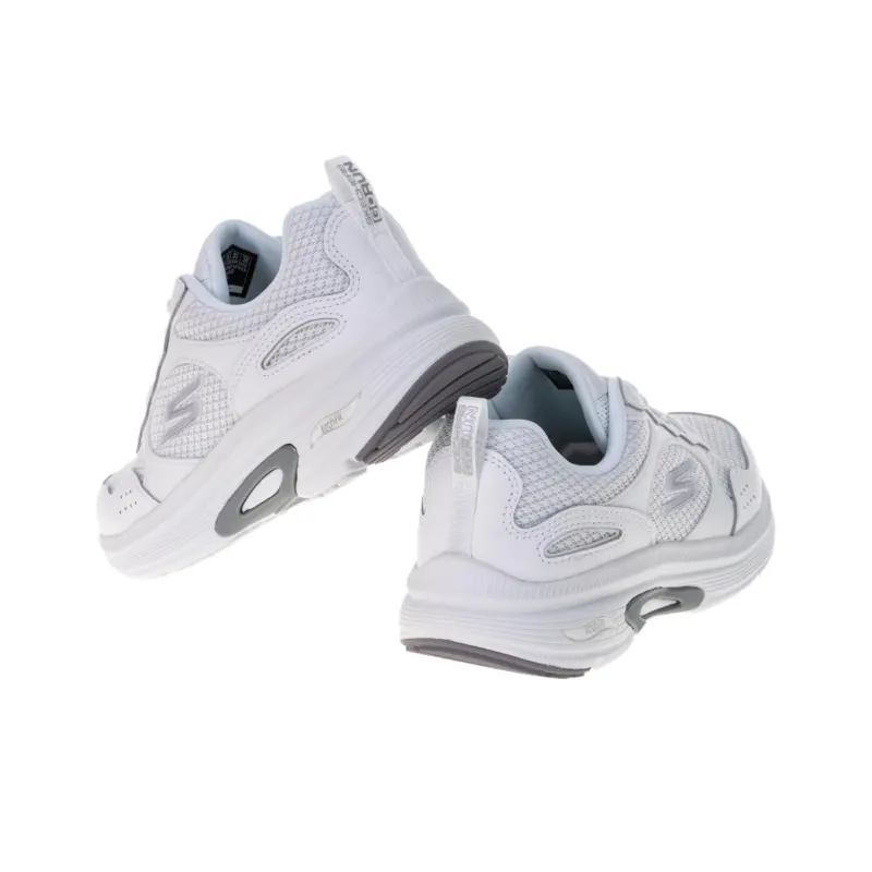 Skechers Go Run Arch Fit Cushioned Wear Resistant Breathable Low Top Casual Running Shoes Women's White-2