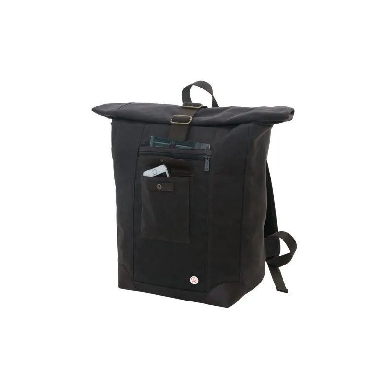 Manhattan Portage Martexin Original Wax Backpack Unisex Dark Brown-2