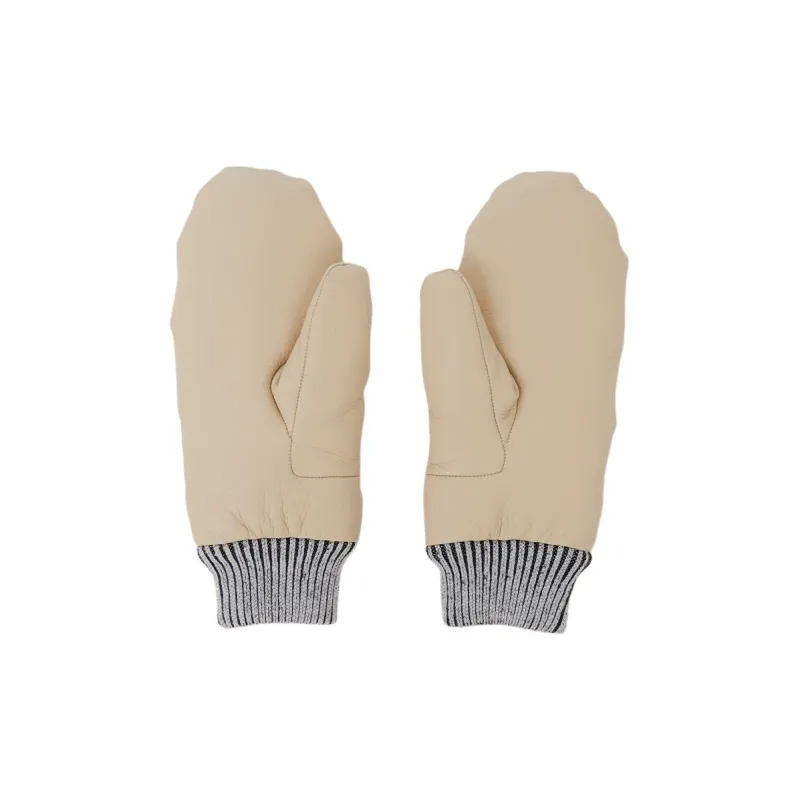 Chloé Logo Patch Padded Mittons-1