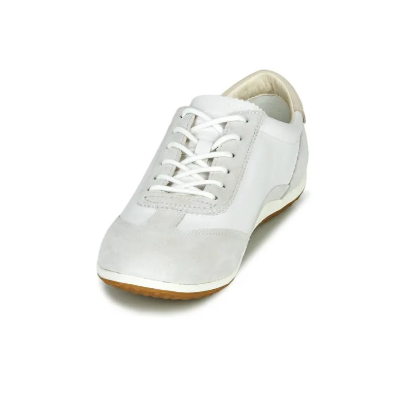 GEOX Low-Top Casual Shoes Women's Gray White-3