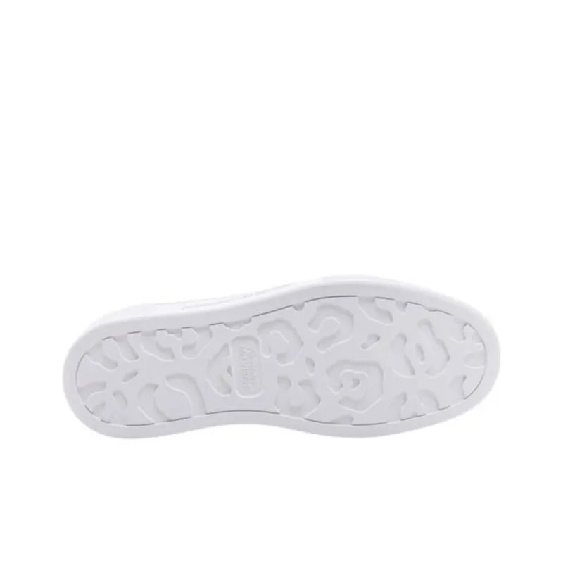 Alexander McQueen Deck Plimsoll Lace Up Trainers 'White Beige'-5
