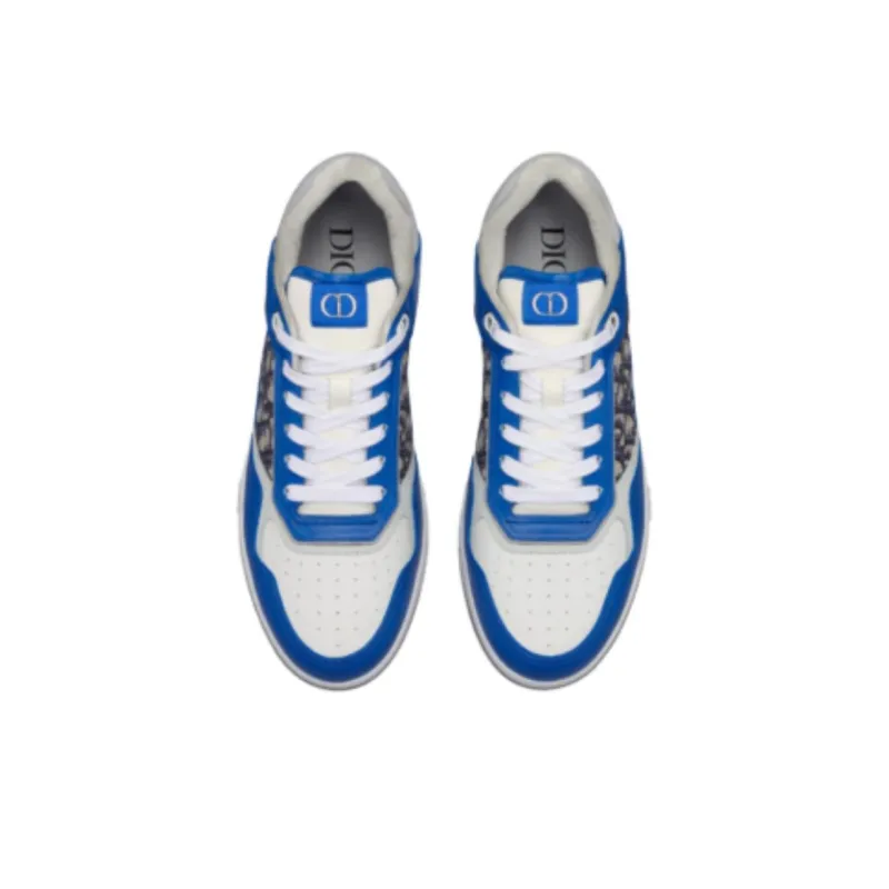 DIOR B27 Low Blue Grey White Beige DIOR Oblique Jacquard-4