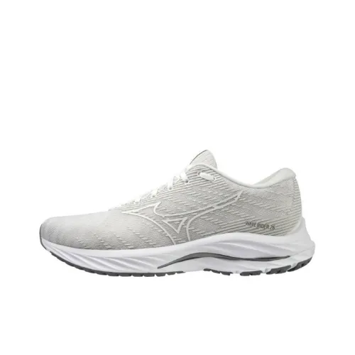 Mizuno Wave Rider 26 Super Wide 'White Grey'