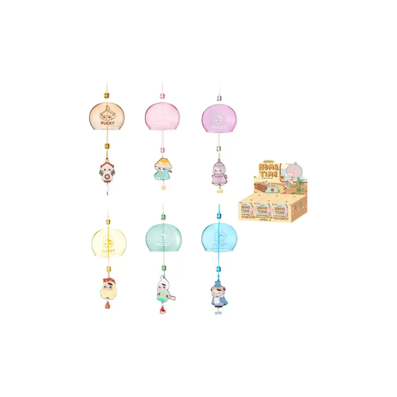 POP MART Pucky Elf Home Time Collection Bellflower Charm Blind Box Products Single Mystery Box/Full Box 6 Pcs-0