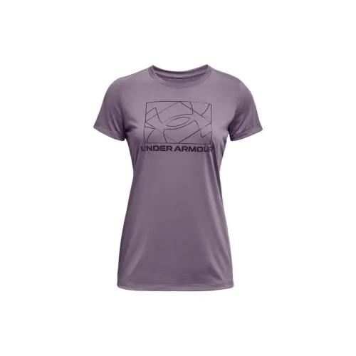 Under Armour T-Shirts Women's Lead Gray Purple