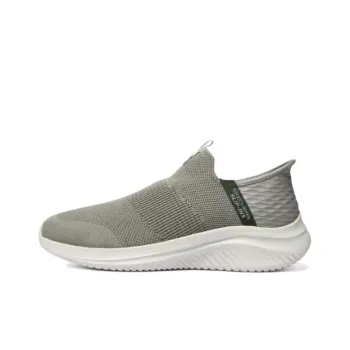 Skechers Hands Free Slip Ins Anti Slip Wear Resistant Breathable Lightweight Rebound Low Top Casual Shoes Men's Taupe