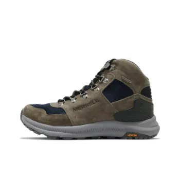 MERRELL Ontario 85 Mesh Durable Breathable Low-Top Outdoor Shoes Men's Black Green