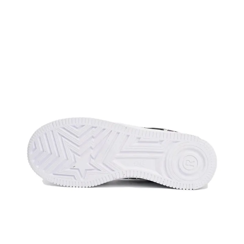 A BATHING APE STA Low Top Skateboard Shoes Women's Purple White-4
