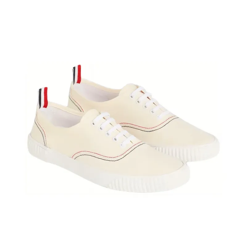 THOM BROWNE Heritage Canvas Sneakers-2