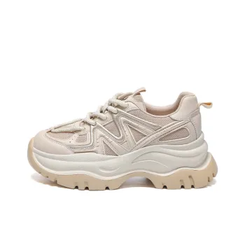 WOOS BOBO Cushioning Breathable Support Lightweight Height Increasing Low Top Chunky Sneakers Women's