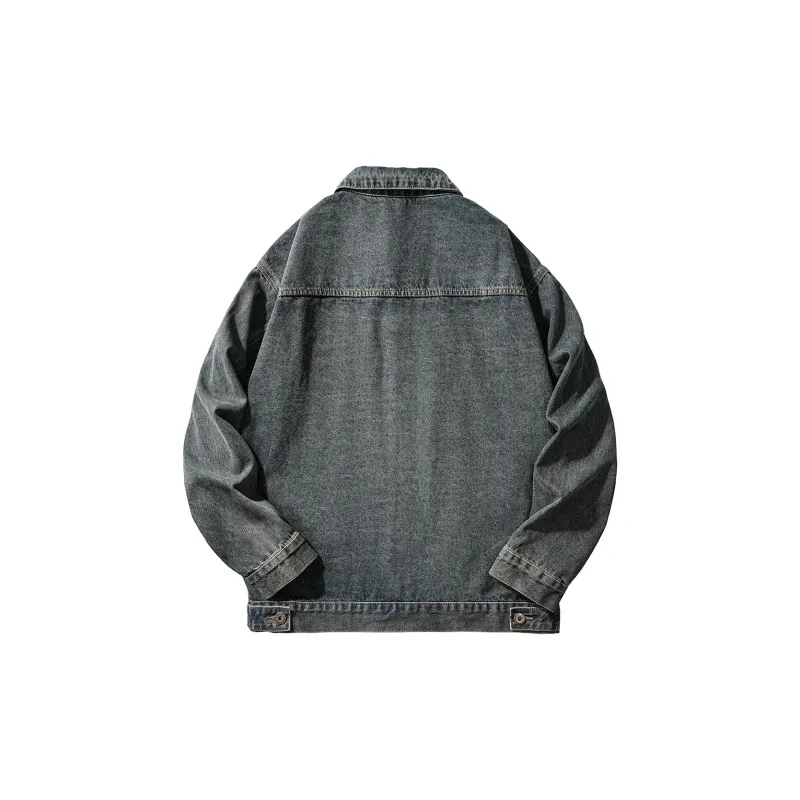 JASONWOOD Cowboy On The Run Denim Jacket Men's Vintage Blue-1