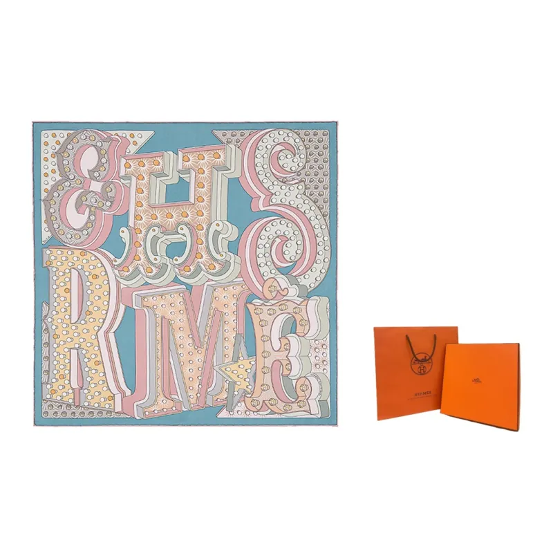 HERMES Electrique Silk Scarves Women's-2
