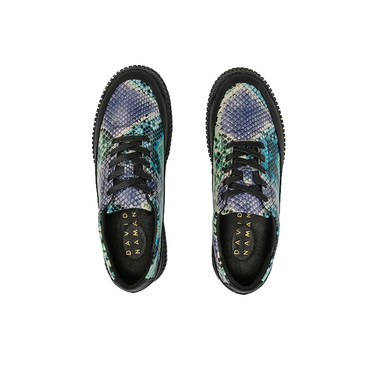 DAVID NAMAN Low Top Casual Shoes Men's Purple Blue-4
