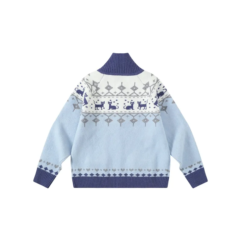 Umoumo Sweaters Women's Blue-1