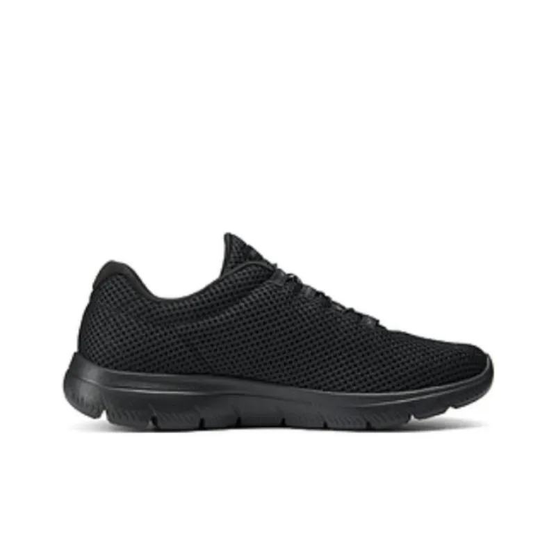Skechers Cushioning Low Top Casual Running Shoes Women's All Black-1